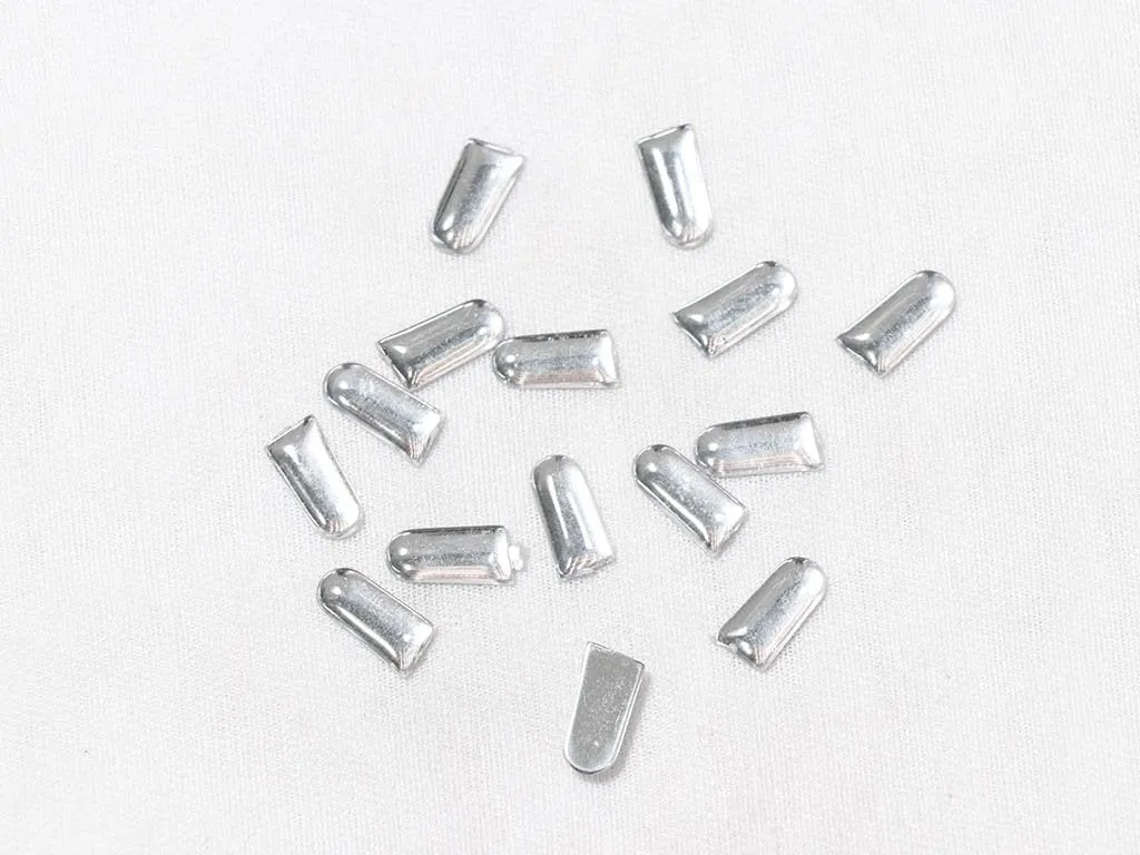 White Transparent Uneven Plastic Stones - 12x5 mm