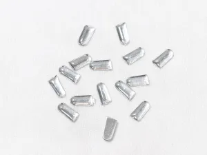 White Transparent Uneven Plastic Stones - 12x5 mm