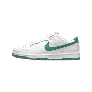 Women's Dunk Low White Green Noise