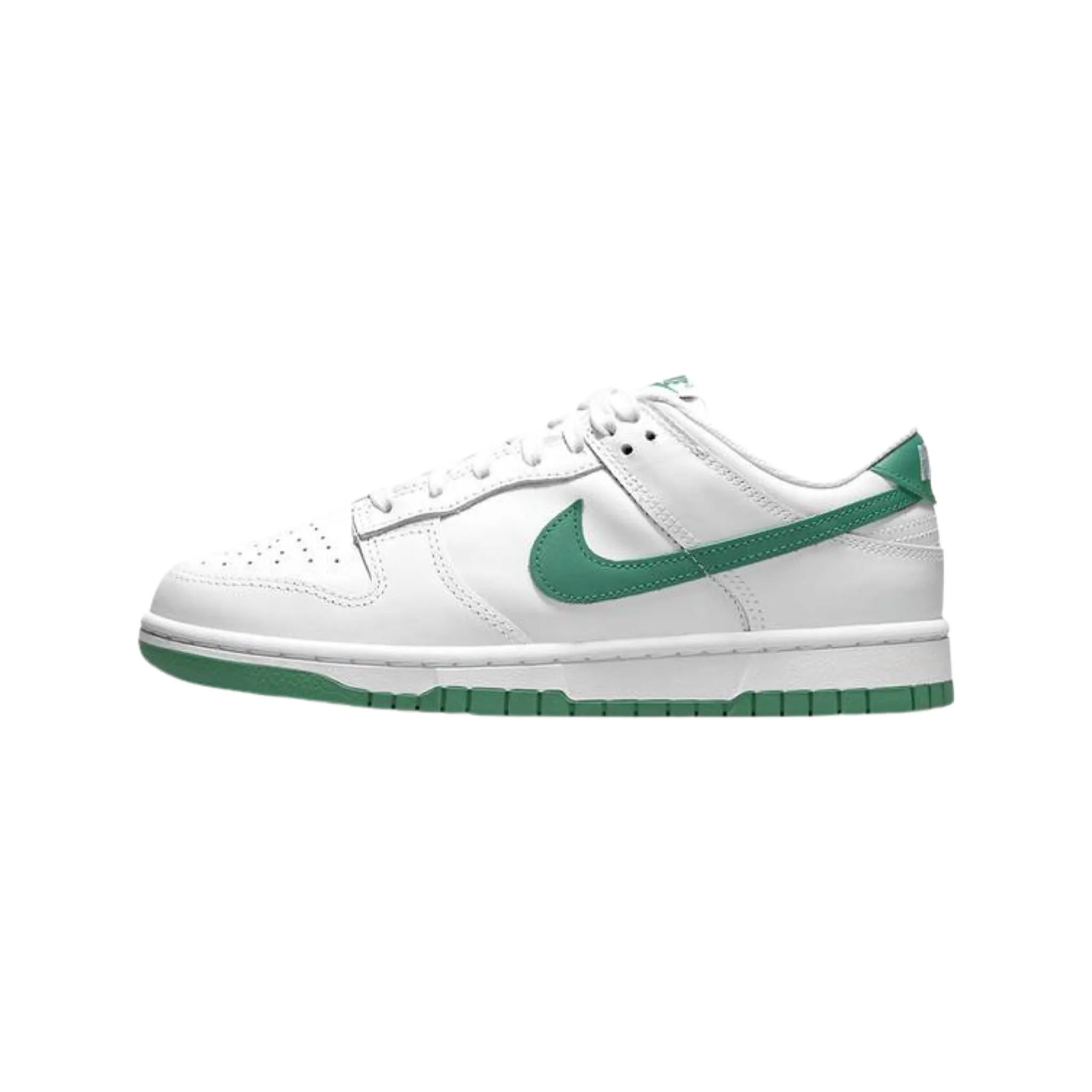 Women's Dunk Low White Green Noise