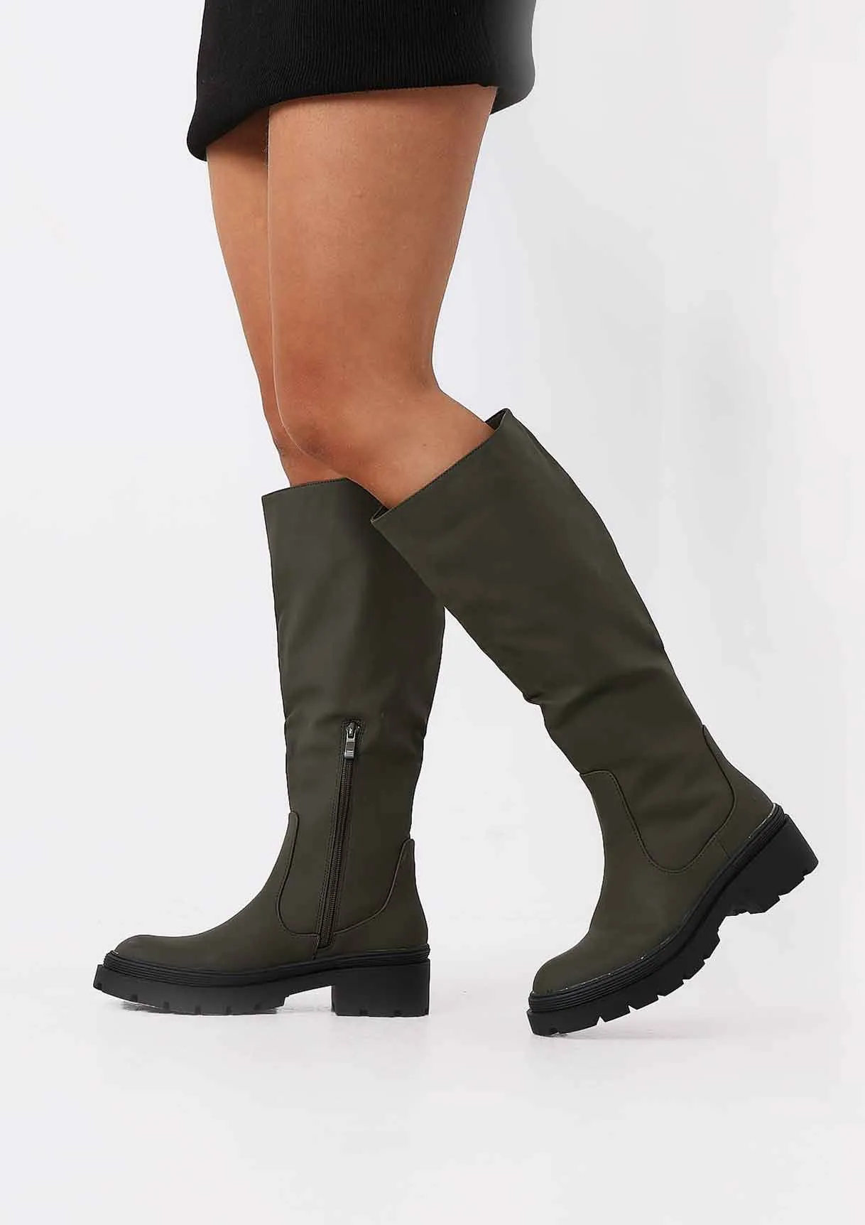 Zeke Khaki Wellie Boots