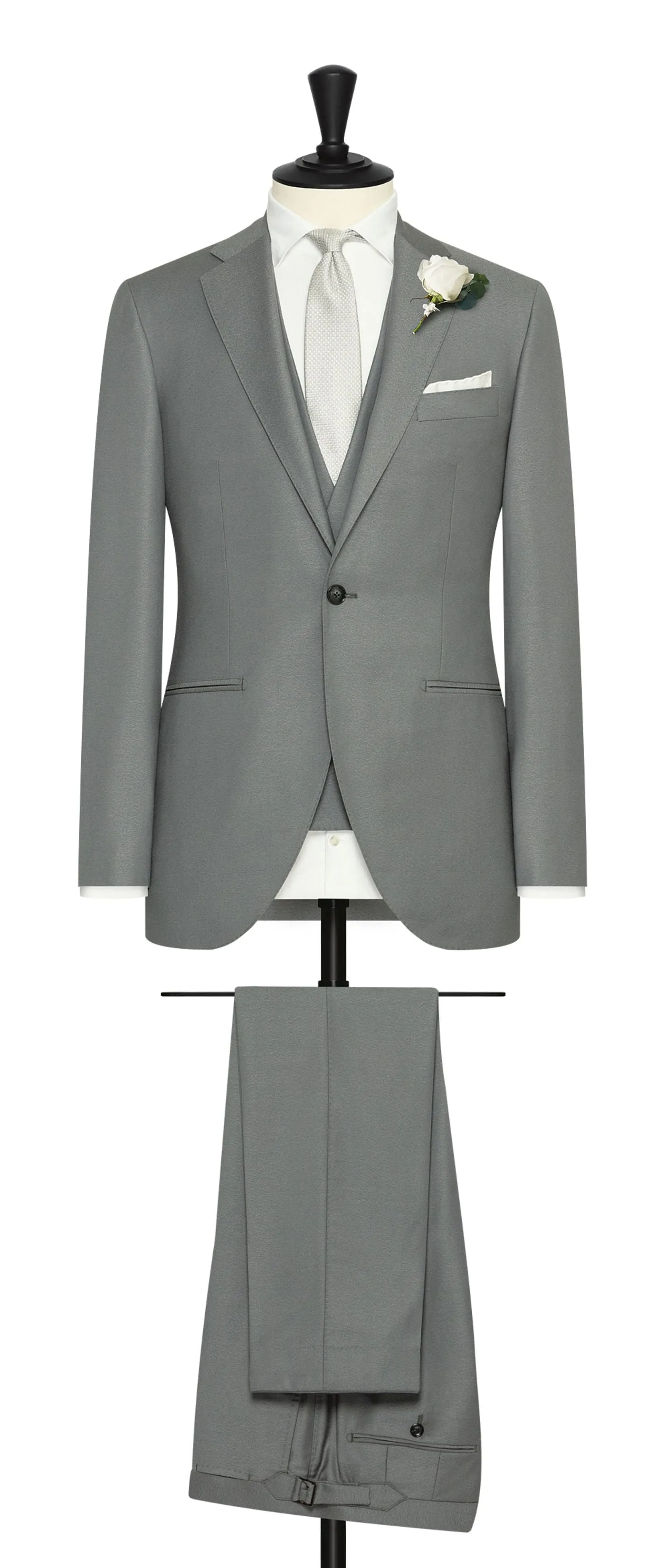 Zignone Grey S120 Merino Wool Sablé